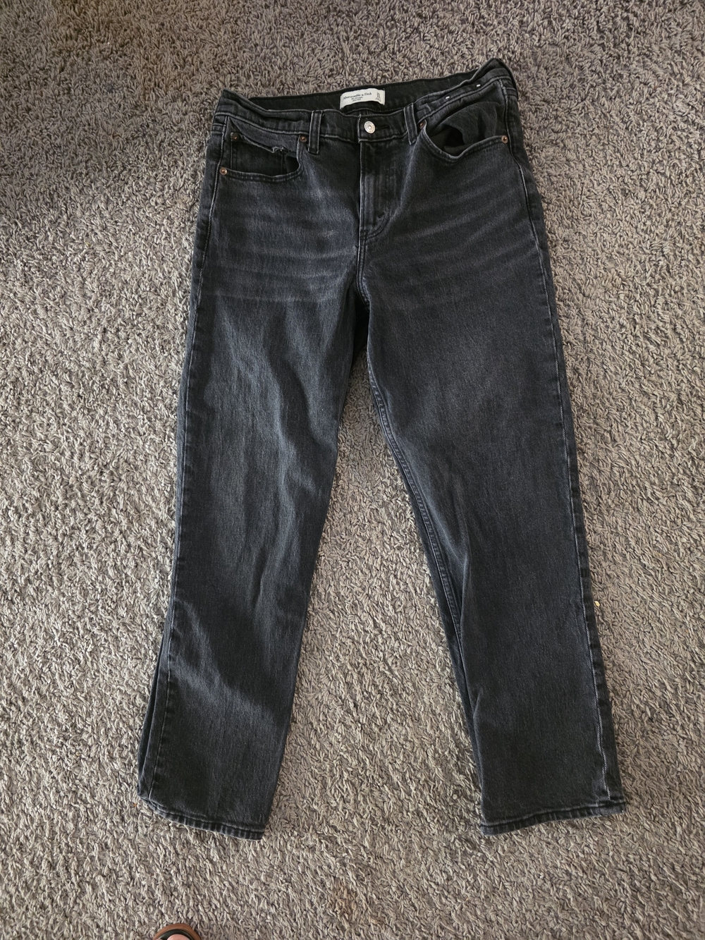 Abercrombie & Fitch Woman's Black Straight Jeans